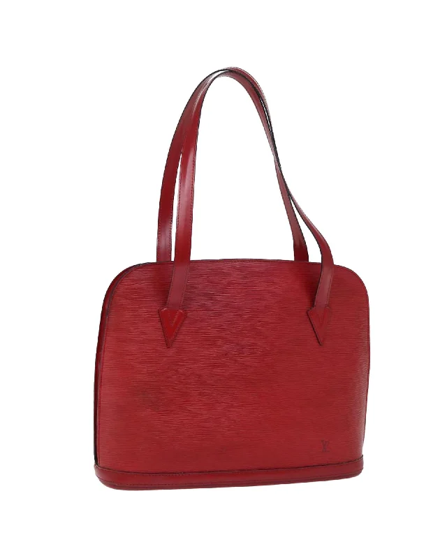 Contemporary Casual Deals Red Epi Leather Shoulder Bag with Shoulder Drop by Louis Vuitton Trendy Purses, Limited Offer Contemporary Casual Deals Red Epi Leather Shoulder Bag with Shoulder Drop by Louis Vuitton Trendy Purses, Limited Offer