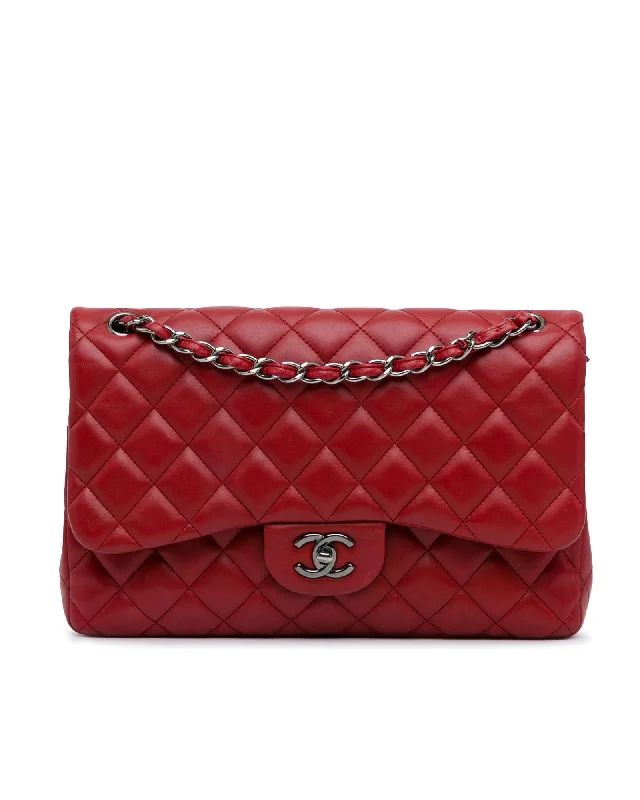 Daring Fashion Promotions Quilted Leather Double Flap Shoulder Bag with Chain Straps Must-Have Bags, Big Discounts Daring Fashion Promotions Quilted Leather Double Flap Shoulder Bag with Chain Straps Must-Have Bags, Big Discounts