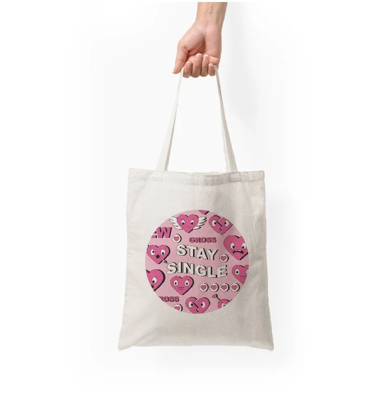 New In This Season Stay Single - Valentine's Day Tote Bag Premium Quality Bags, Budget Prices New In This Season Stay Single - Valentine's Day Tote Bag Premium Quality Bags, Budget Prices