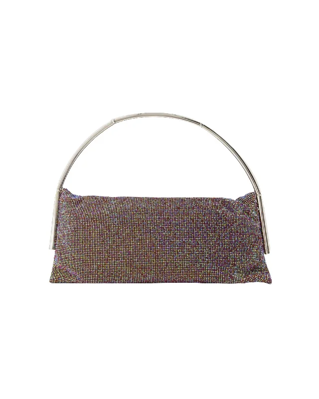 Enjoy Discount Rhinestone Mesh Shoulder Bag - Satin Lining Trendy Purses At Exclusive Promotional Rates Enjoy Discount Rhinestone Mesh Shoulder Bag - Satin Lining Trendy Purses At Exclusive Promotional Rates