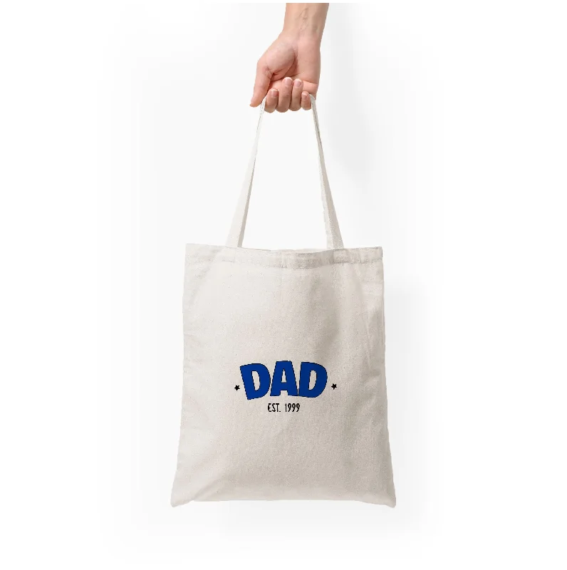 Fashionista Sale Dad Est - Personalised Father's Day Tote Bag Modern Handbags With Stylish Discounts Fashionista Sale Dad Est - Personalised Father's Day Tote Bag Modern Handbags With Stylish Discounts