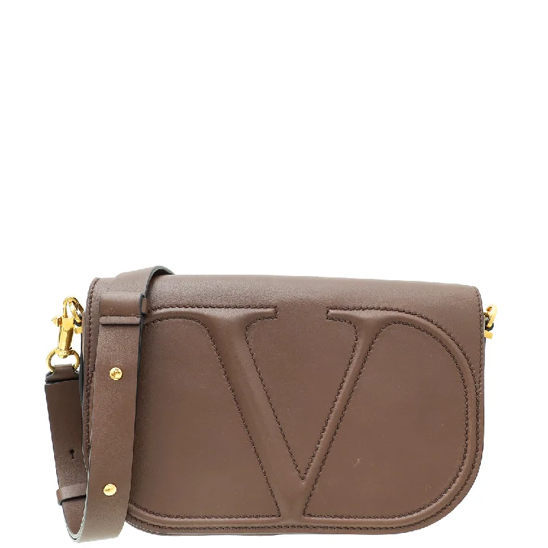 Premium Fashion Valentino Brown Vlogo Walk Shoulder Bag Classic Totes, Exclusive Deals