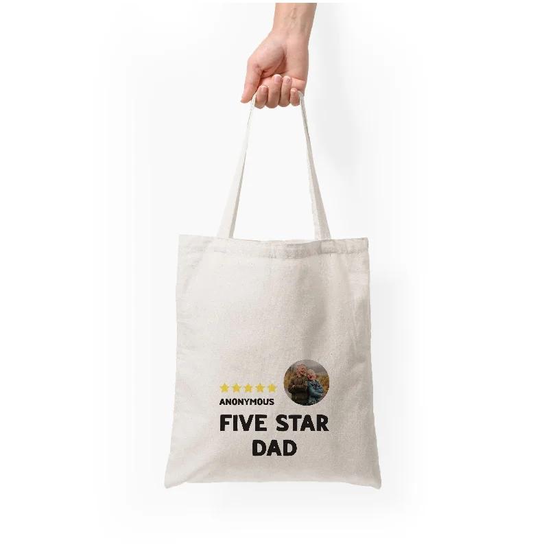Avant-Garde Style Promotions Five Star Dad - Personalised Father's Day Tote Bag Luxury Totes At The Lowest Prices Of The Season Avant-Garde Style Promotions Five Star Dad - Personalised Father's Day Tote Bag Luxury Totes At The Lowest Prices Of The Season