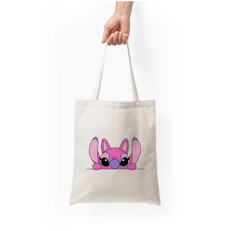 Chic Styles Angel Leaning - Pink Alien Tote Bag Iconic Handbags At Unbeatable Prices Chic Styles Angel Leaning - Pink Alien Tote Bag Iconic Handbags At Unbeatable Prices