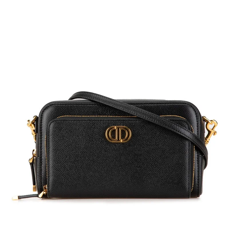 Shop The Hottest Deals Dior Leather Caro Double Pouch Shoulder Bag Affordable Elegance, Grab Yours Now