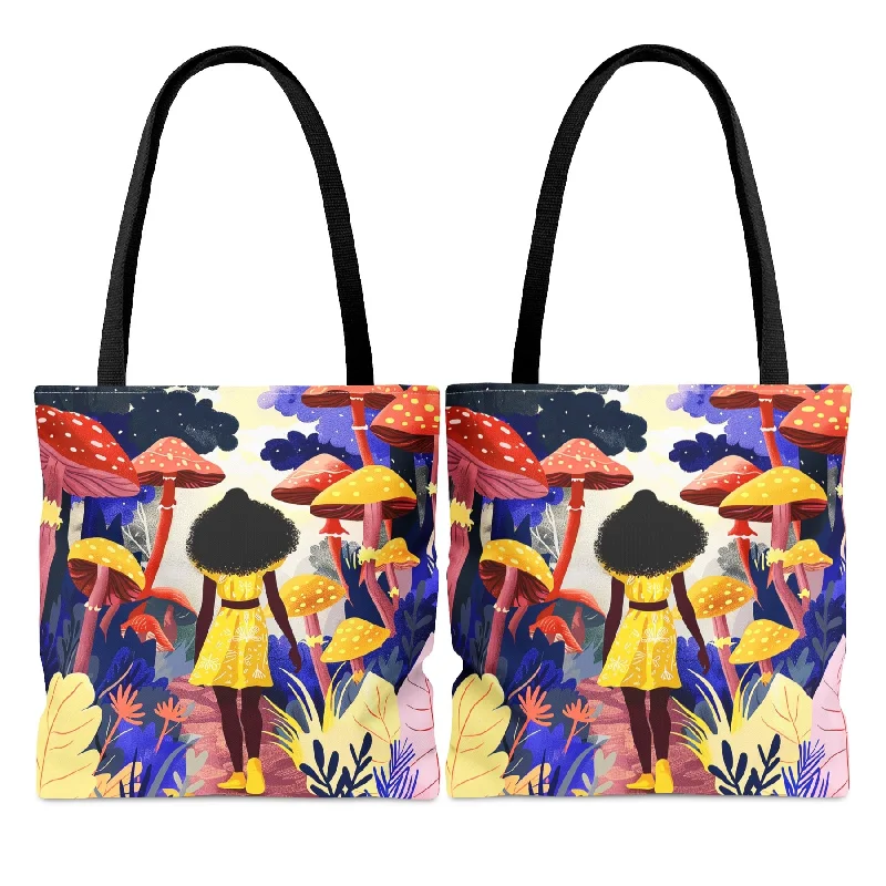 Step Ahead, Lead The Trend Mushroom Walk Tote Bag Flash Sale On Handbags