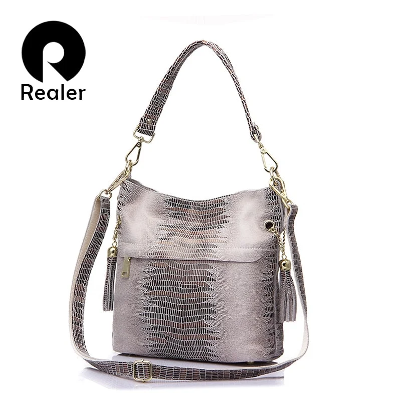 Elevated Casual Discounts REALER brand genuine leather bags for women shoulde Elegant Totes At Limited-Time Prices Elevated Casual Discounts REALER brand genuine leather bags for women shoulde Elegant Totes At Limited-Time Prices