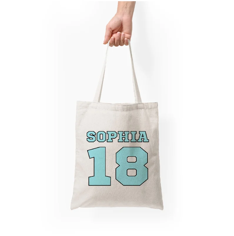 Style Revolution Light Blue - Personalised Football Tote Bag Statement Bags, Shop Today Style Revolution Light Blue - Personalised Football Tote Bag Statement Bags, Shop Today