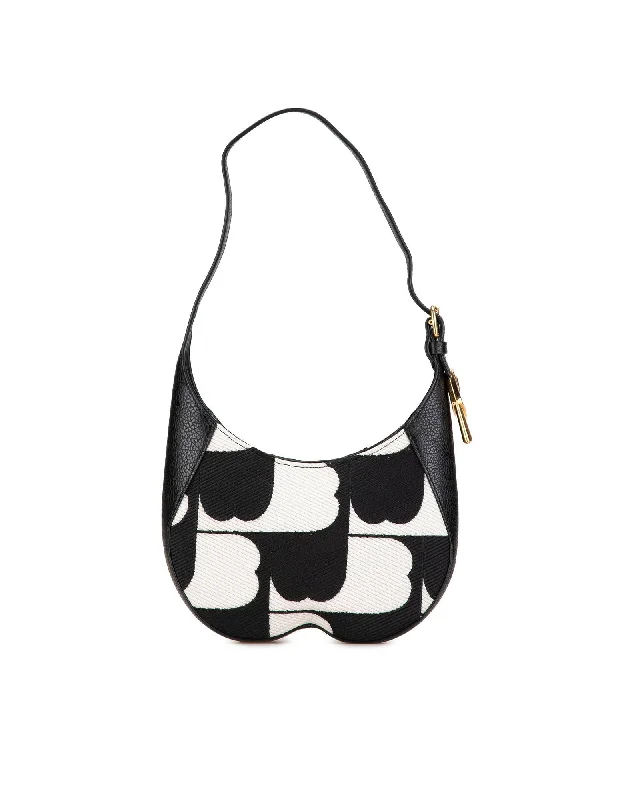 Shop Sale Items Small Cotton Shoulder Bag with Leather Trim Timeless Handbags, Flash Sale Shop Sale Items Small Cotton Shoulder Bag with Leather Trim Timeless Handbags, Flash Sale
