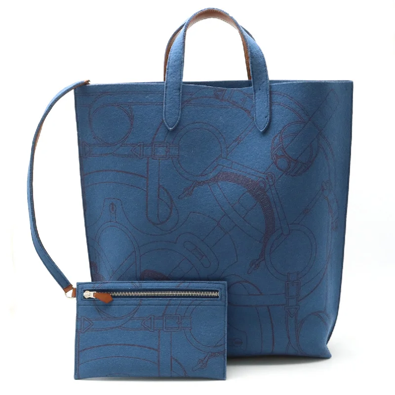 Limited Edition Hermes Karimi GM Felt Leather Tote Bag Elegant Purses, Shop & Save