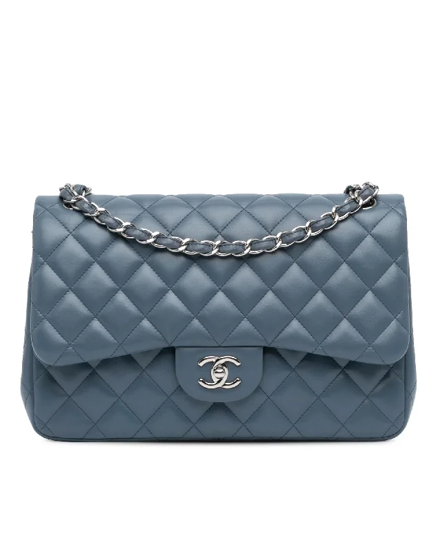 Boutique Styles Jumbo Classic Lambskin Double Flap Shoulder Bag with Chain Straps and CC Turn-Lock Closure Shoulder Bags, Crossbody Bags, And More On Sale Boutique Styles Jumbo Classic Lambskin Double Flap Shoulder Bag with Chain Straps and CC Turn-Lock Closure Shoulder Bags, Crossbody Bags, And More On Sale