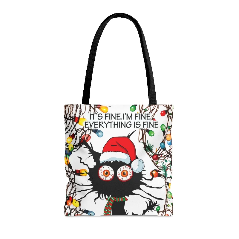 Flash Sales On Premium And High-Quality Bags Tote Bag, Cat, It's Fine I'm Fine Everything is Fine, Personalised/Non-Personalised Tote bag High-Fashion Handbags At Reduced Costs Flash Sales On Premium And High-Quality Bags Tote Bag, Cat, It's Fine I'm Fine Everything is Fine, Personalised/Non-Personalised Tote bag High-Fashion Handbags At Reduced Costs