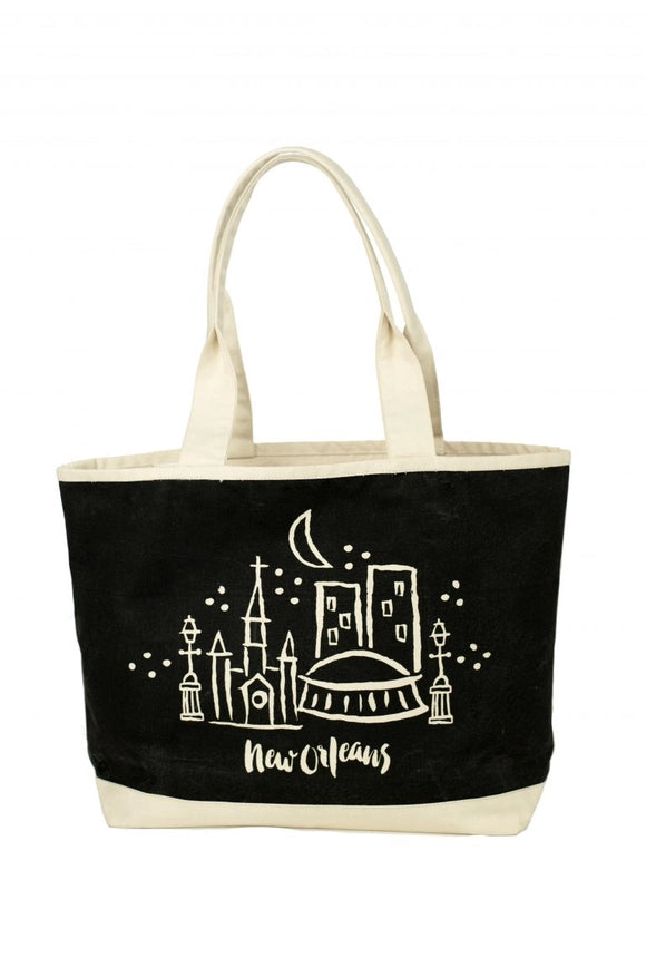 Seasonal Trends Tote Bag - Midnight in NOLA Luxury Totes, Affordable Prices