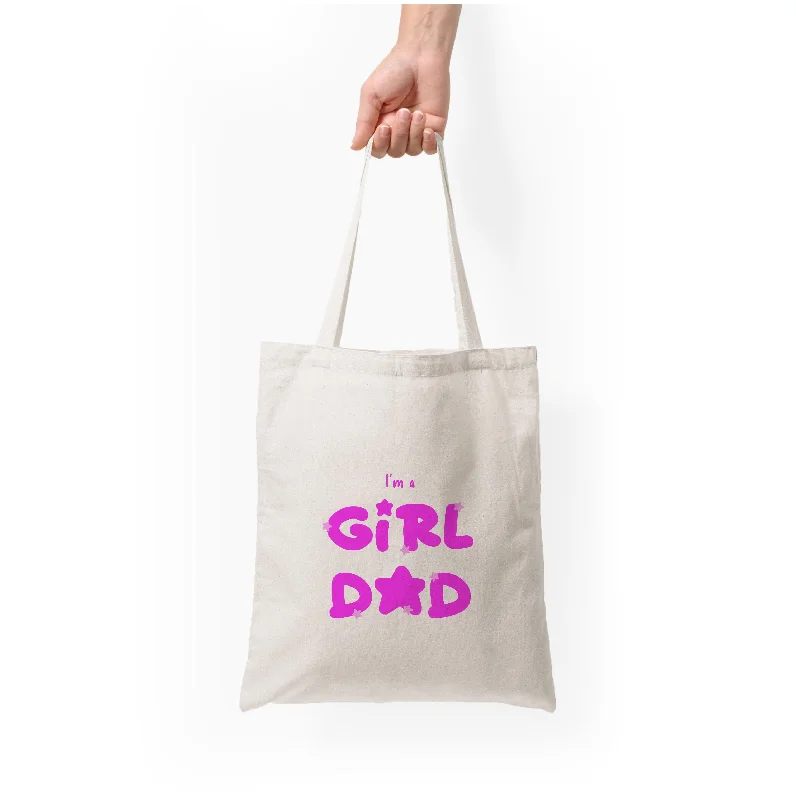 Bold Fashion Sales I'm A Girl Dad - Personalised Father's Day Tote Bag Sleek And Stylish Handbags At Lower Prices Bold Fashion Sales I'm A Girl Dad - Personalised Father's Day Tote Bag Sleek And Stylish Handbags At Lower Prices
