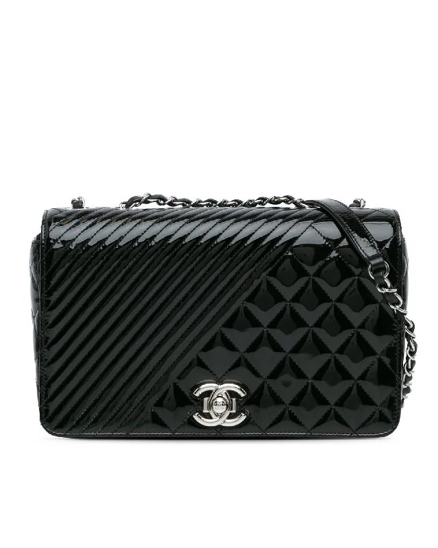 Designer Bags For Luxury Collectors Quilted Patent Leather Flap Bag with Chain Straps Don't Miss Out – Shop Fashionable Bags At Special Rates Designer Bags For Luxury Collectors Quilted Patent Leather Flap Bag with Chain Straps Don't Miss Out – Shop Fashionable Bags At Special Rates
