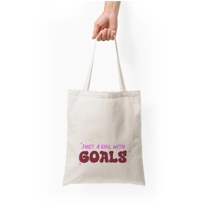 Exclusive Fashion Deals Just A Girl With Goals - Aesthetic Quote Tote Bag Exclusive Discounts On Stylish Handbags Exclusive Fashion Deals Just A Girl With Goals - Aesthetic Quote Tote Bag Exclusive Discounts On Stylish Handbags