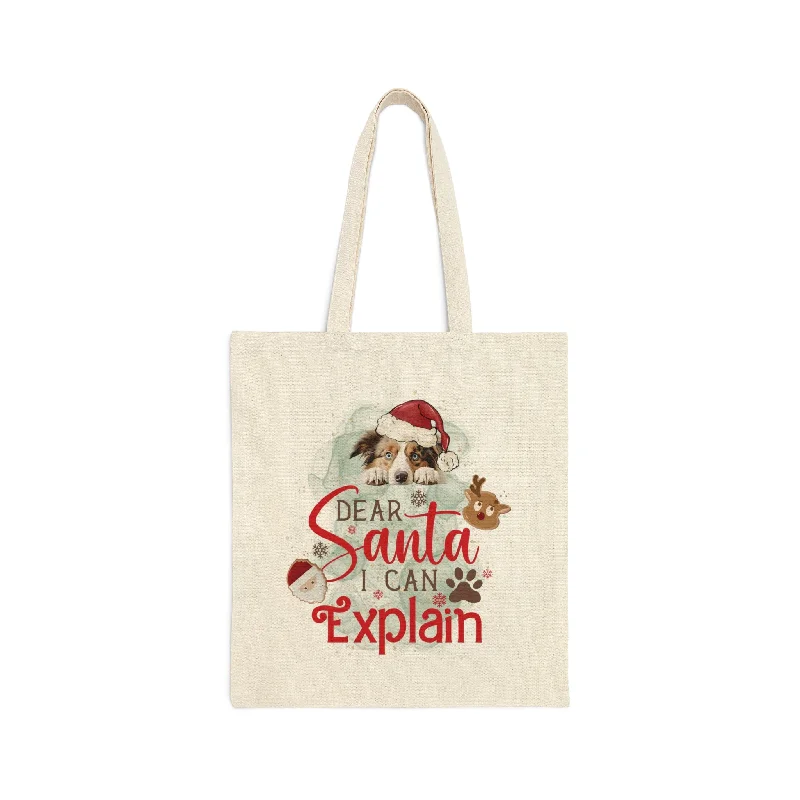 Modern Chic Discounts Cotton Canvas Tote Bag, Dog Paws Bag, Dear Santa Bag, Dear Santa Tote, Christmas Bag, Dog Christmas Tote Bag Everyday Bags, Budget-Friendly Modern Chic Discounts Cotton Canvas Tote Bag, Dog Paws Bag, Dear Santa Bag, Dear Santa Tote, Christmas Bag, Dog Christmas Tote Bag Everyday Bags, Budget-Friendly