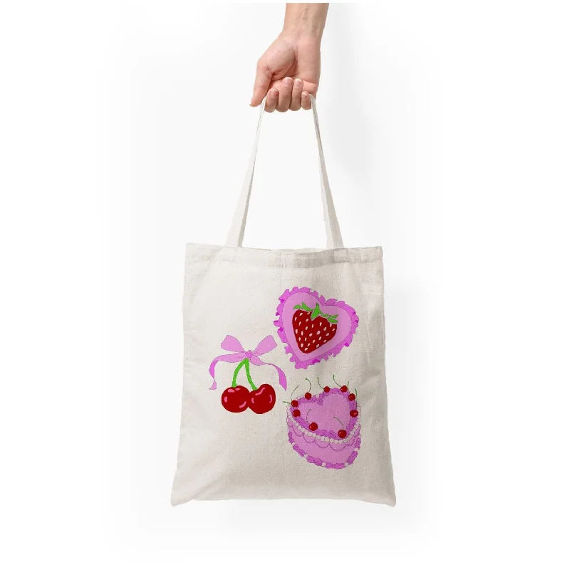 Casual Yet Chic Sales Cherries, Strawberries And Cake - Valentine's Day Tote Bag Stylish Totes, Exclusive Savings Casual Yet Chic Sales Cherries, Strawberries And Cake - Valentine's Day Tote Bag Stylish Totes, Exclusive Savings