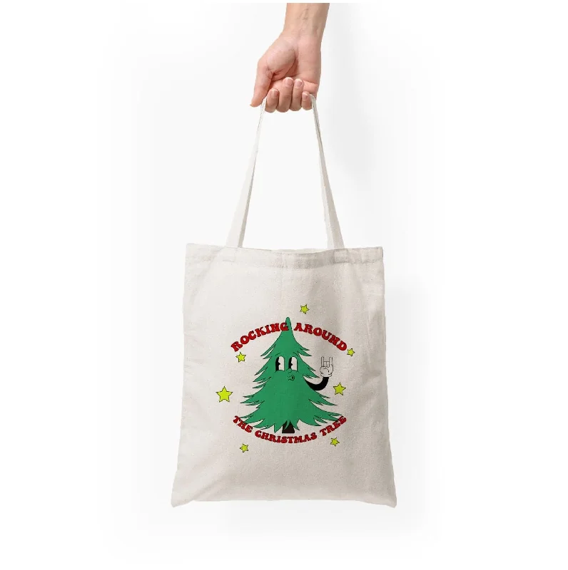 Customizable Bags For Personalized Style Rocking Around The Christmas Tree - Christmas Songs Tote Bag Iconic Handbags At Budget-Friendly Prices Customizable Bags For Personalized Style Rocking Around The Christmas Tree - Christmas Songs Tote Bag Iconic Handbags At Budget-Friendly Prices
