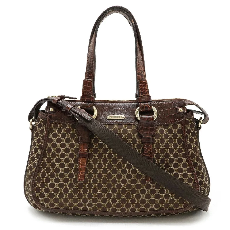 Limited Time Offers Celine Macadam Pattern 2WAY Tote Bag Satin Canvas Leather Stylish Bags At Unbeatable Prices Limited Time Offers Celine Macadam Pattern 2WAY Tote Bag Satin Canvas Leather Stylish Bags At Unbeatable Prices
