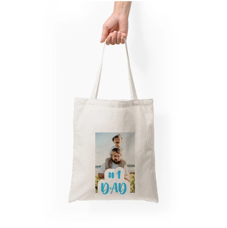 High-End Style Discounts Hashtag 1 Dad - Personalised Father's Day Tote Bag Trendy Purses At Exclusive Promotional Rates High-End Style Discounts Hashtag 1 Dad - Personalised Father's Day Tote Bag Trendy Purses At Exclusive Promotional Rates