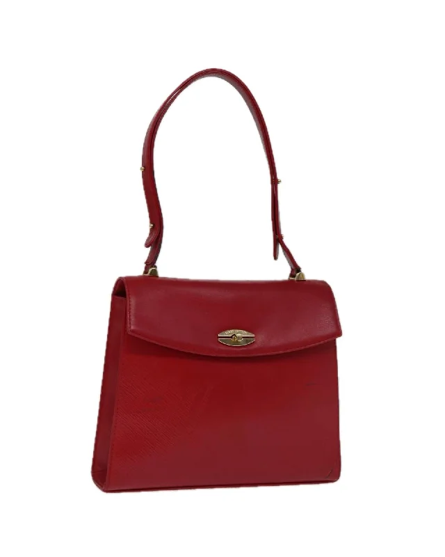 Budget Saver Red Leather Shoulder Bag with Epi Texture and Metal Fittings Carry Elegance For Less Budget Saver Red Leather Shoulder Bag with Epi Texture and Metal Fittings Carry Elegance For Less
