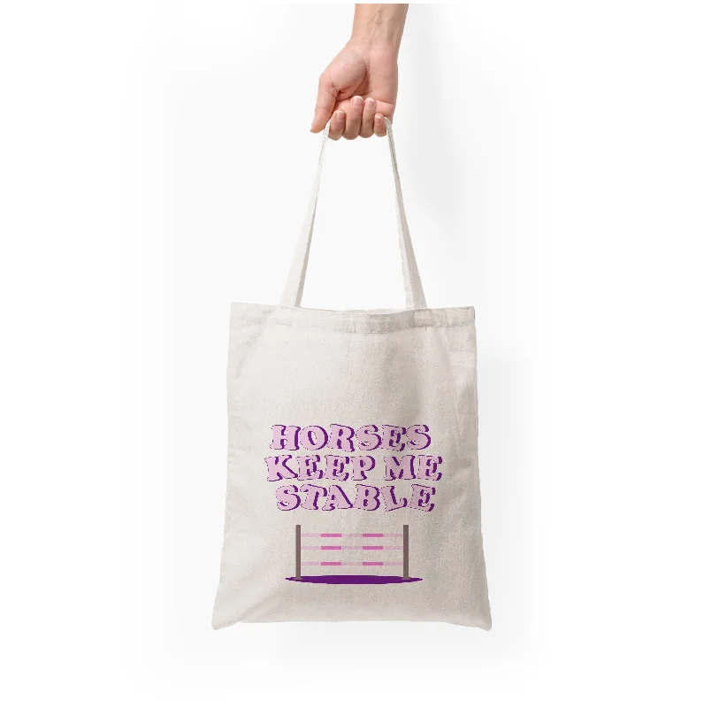 Compact Bags For Minimalist Travelers Horses Keep Me Stable - Horses Tote Bag Shoulder Bags, Best Deals Today