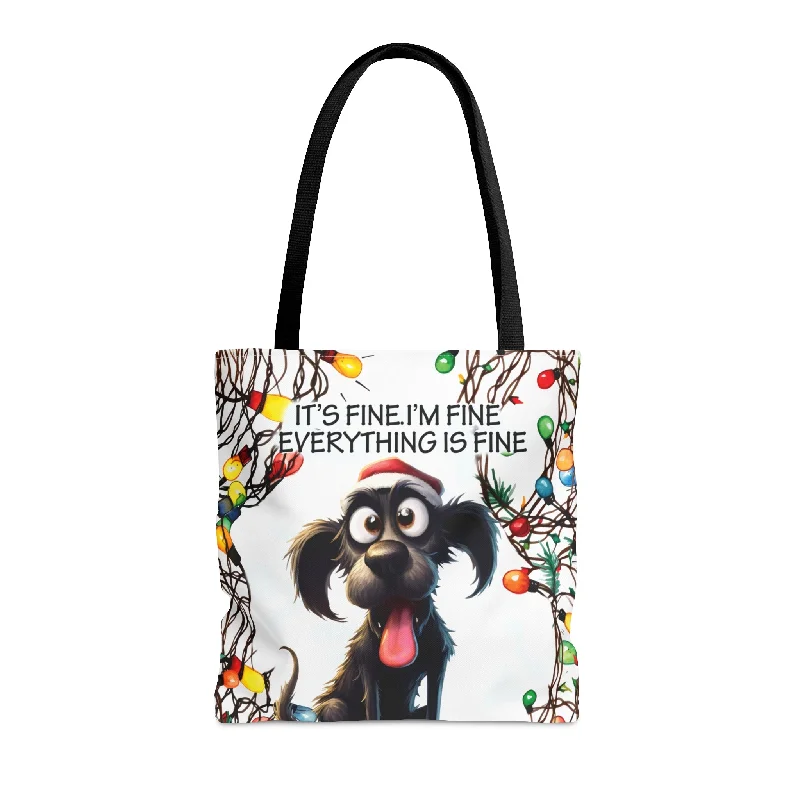 Special Offers Tote Bag, Dog, It's Fine I'm Fine Everything is Fine, Personalised/Non-Personalised Tote bag High-End Handbags At Affordable Prices Special Offers Tote Bag, Dog, It's Fine I'm Fine Everything is Fine, Personalised/Non-Personalised Tote bag High-End Handbags At Affordable Prices