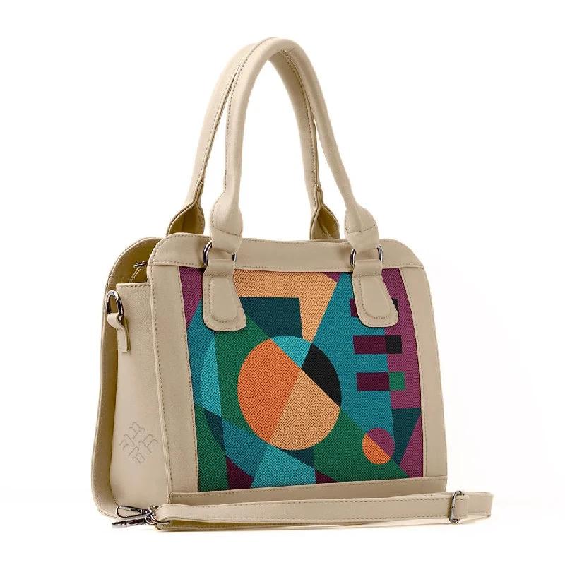 Affordable Handbags Beige Travel Hobo Bag Geo High-End Bags, Low-End Prices