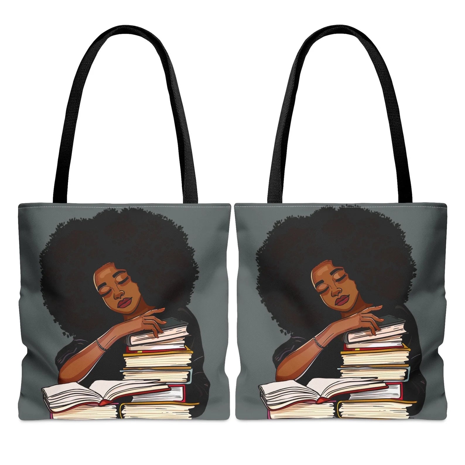 Big Discounts Afro Reader Tote Bag Exclusive Discounts On Stylish Handbags