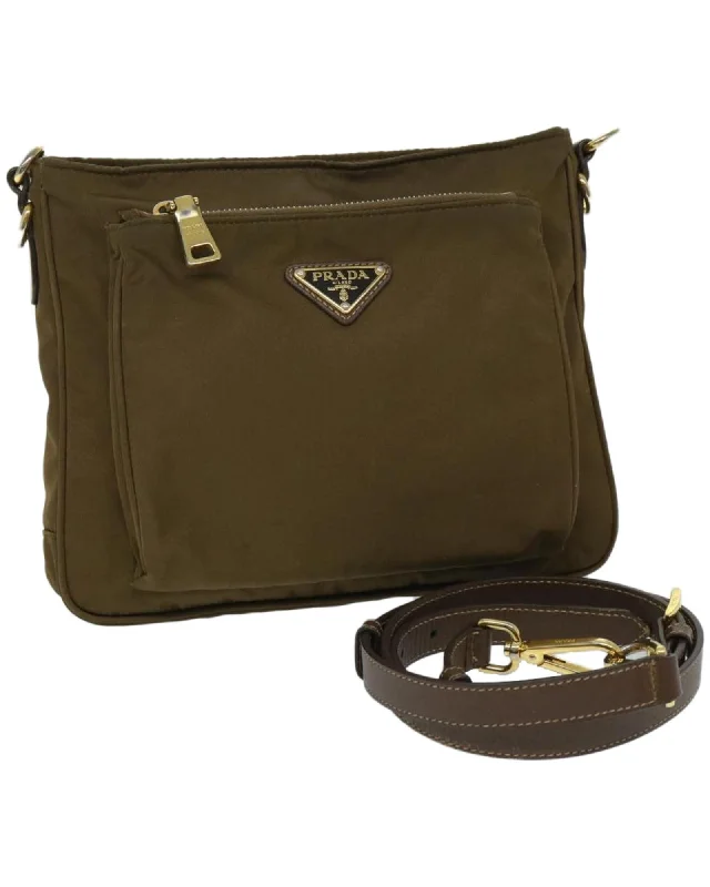Chic Trends Unveiled Brown Nylon Shoulder Bag by Prada Iconic Handbags At Budget-Friendly Prices Chic Trends Unveiled Brown Nylon Shoulder Bag by Prada Iconic Handbags At Budget-Friendly Prices