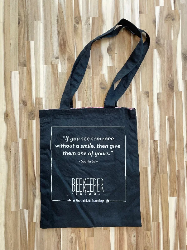 Mega Sales The "Sophia Saly" Quote Tote Medium (Black Canvass) Stylish Totes, Special Discounts Mega Sales The "Sophia Saly" Quote Tote Medium (Black Canvass) Stylish Totes, Special Discounts