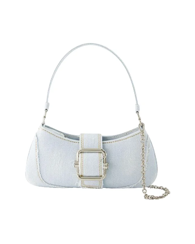 Premium Style Brocle Small Shoulder Bag - Cotton - Magnetic Clasp - Ice Denim The Ultimate Handbag Sale – Elegant Styles At Lower Prices Premium Style Brocle Small Shoulder Bag - Cotton - Magnetic Clasp - Ice Denim The Ultimate Handbag Sale – Elegant Styles At Lower Prices