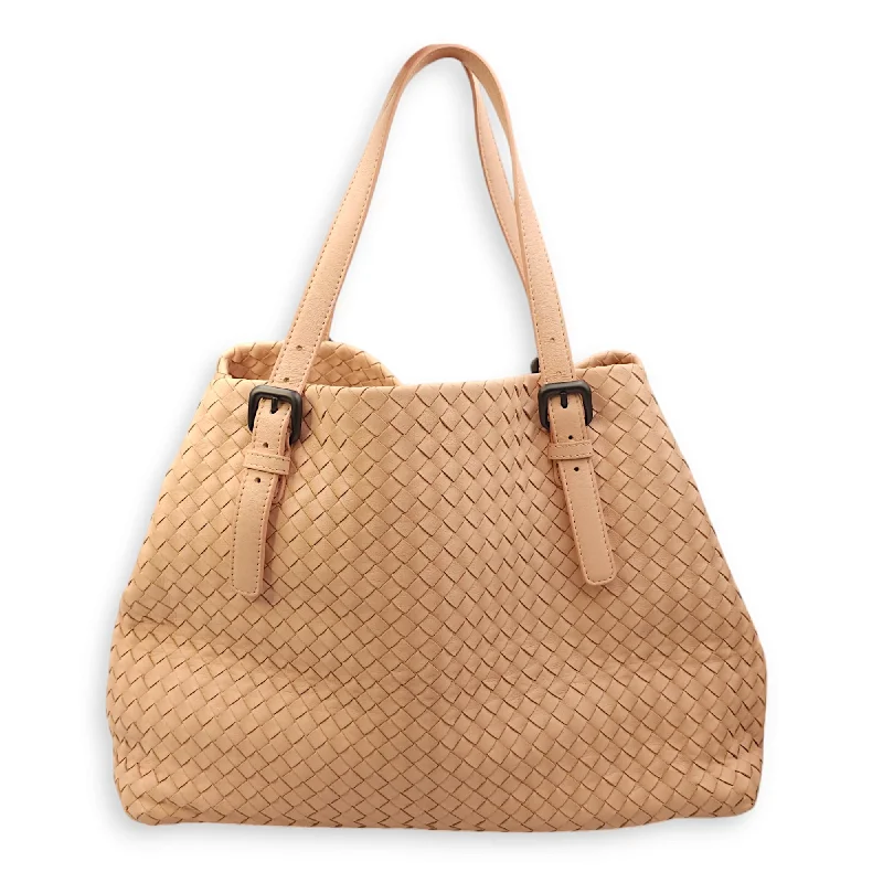 On-Trend Fashion Offers Intrecciato Cabas 39x29x21cm Pink Shoulder Bag in Nappa leather, Brunito hardware Fashionable Crossbody Bags At Special Offers On-Trend Fashion Offers Intrecciato Cabas 39x29x21cm Pink Shoulder Bag in Nappa leather, Brunito hardware Fashionable Crossbody Bags At Special Offers