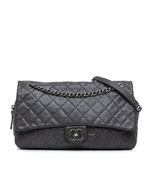 Inspired Bags For Modern Sophistication Jumbo Quilted Leather Easy Flap Bag with Chain Strap Limited-Time Handbag Sale