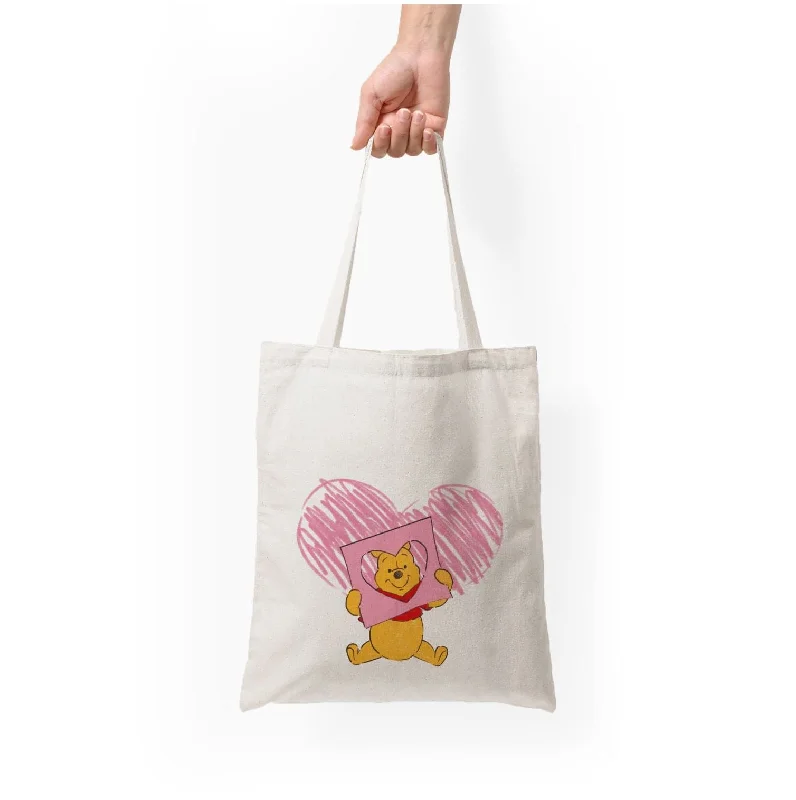 Sleek Style Discounts Pooh Heart Drawing Valentine's Tote Bag Everyday Elegance At Special Prices Sleek Style Discounts Pooh Heart Drawing Valentine's Tote Bag Everyday Elegance At Special Prices