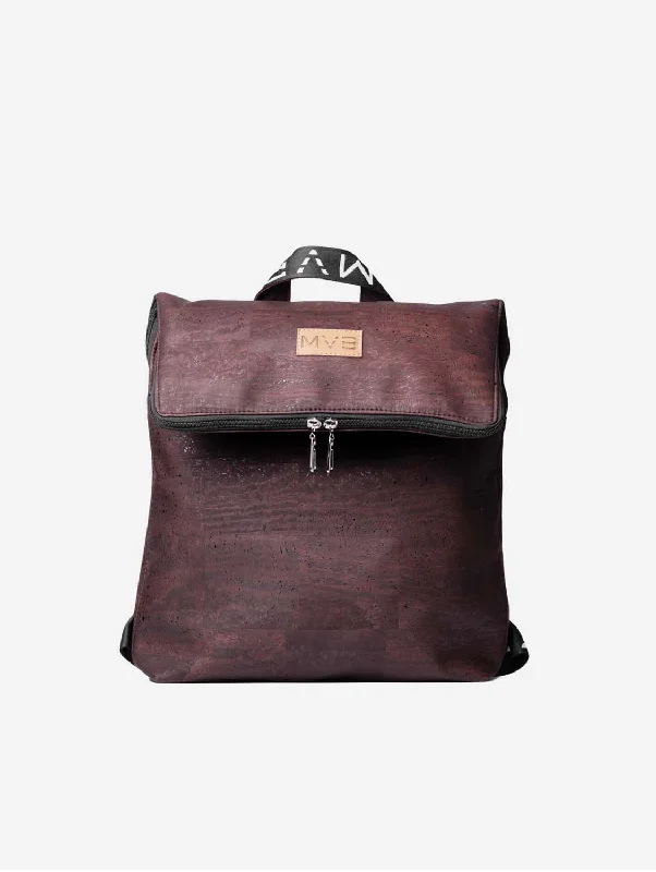 Laptop Cork Vegan Backpack | Dark Brown