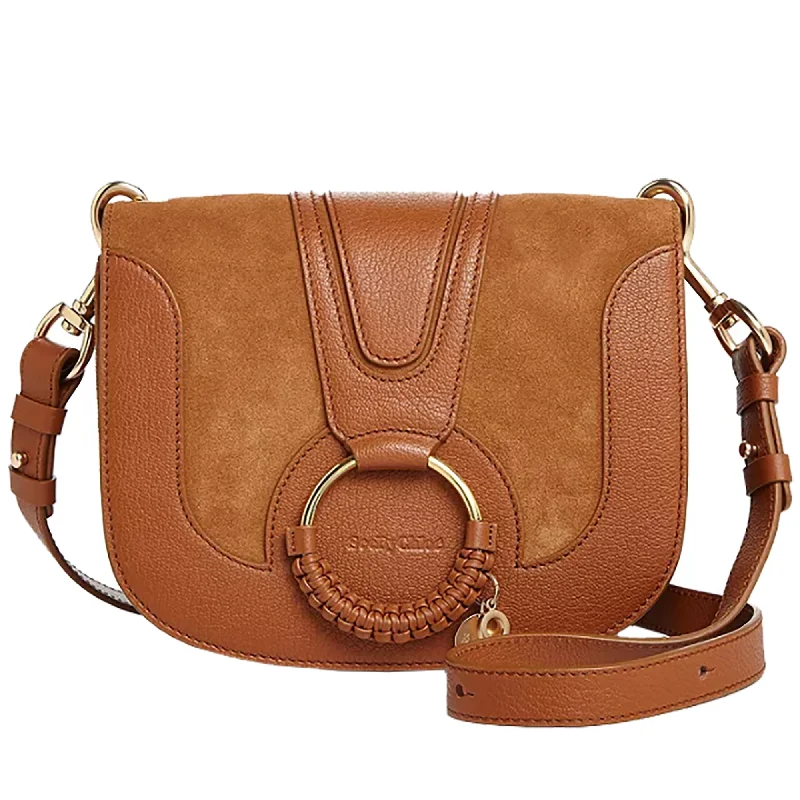 See by Chloe Women's Hana Medium Saddle Bag, Caramello Elegant Totes At Limited-Time Prices