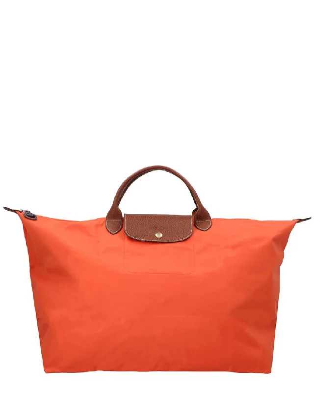 Longchamp Le Pliage Original Small Canvas & Leather Tote Travel Bag Best Deals On Premium Handbags