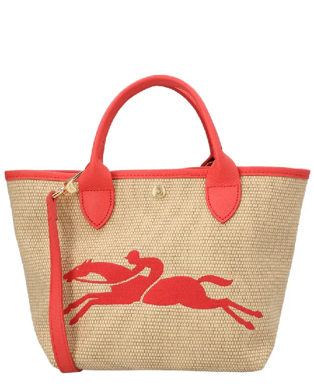 Longchamp Le Panier Pliage Small Raffia Tote Everyday Elegance At Lower Prices