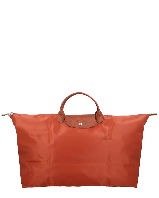 Longchamp Le Pliage Green Medium Canvas Travel Bag Everyday Handbags At Wallet-Friendly Rates