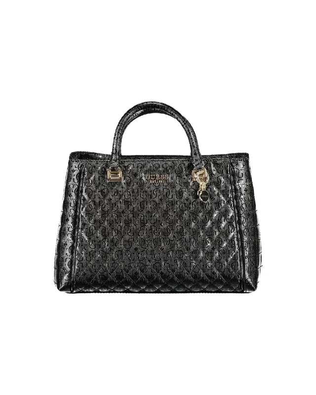 Guess Jeans Polyethylene Handbag with Multiple Compartments and Contrast Details Elegant Totes At Limited-Time Prices Guess Jeans Polyethylene Handbag with Multiple Compartments and Contrast Details Elegant Totes At Limited-Time Prices