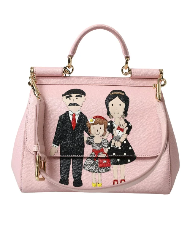 Dolce & Gabbana Leather DG Family Motive Tote Bag Fashionable Bags With Special Seasonal Offers Dolce & Gabbana Leather DG Family Motive Tote Bag Fashionable Bags With Special Seasonal Offers