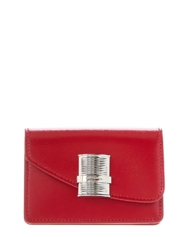 Ferragamo Fiamma Leather Card Holder Upgrade Your Look With Fashionable Bags