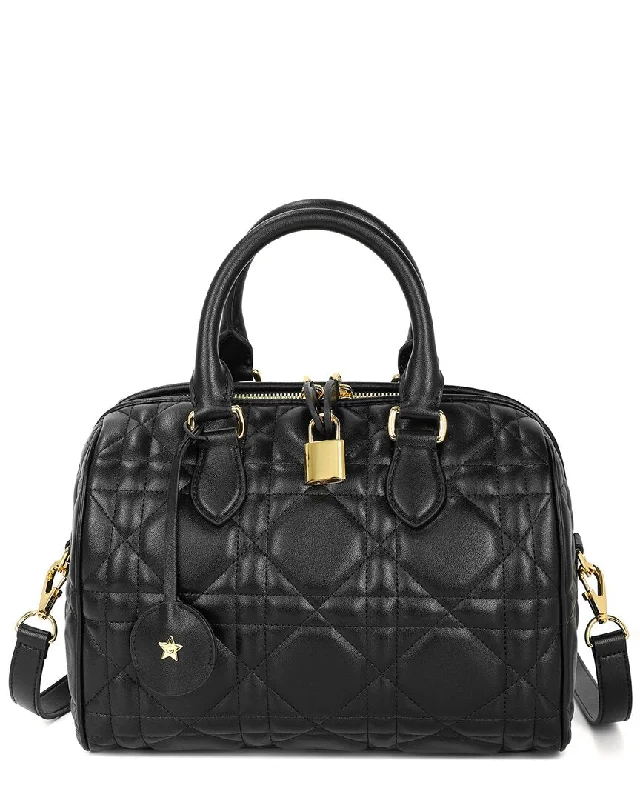 Tiffany & Fred Paris Quilted Leather Bowling Bag Your Perfect Bag At The Perfect Price Tiffany & Fred Paris Quilted Leather Bowling Bag Your Perfect Bag At The Perfect Price