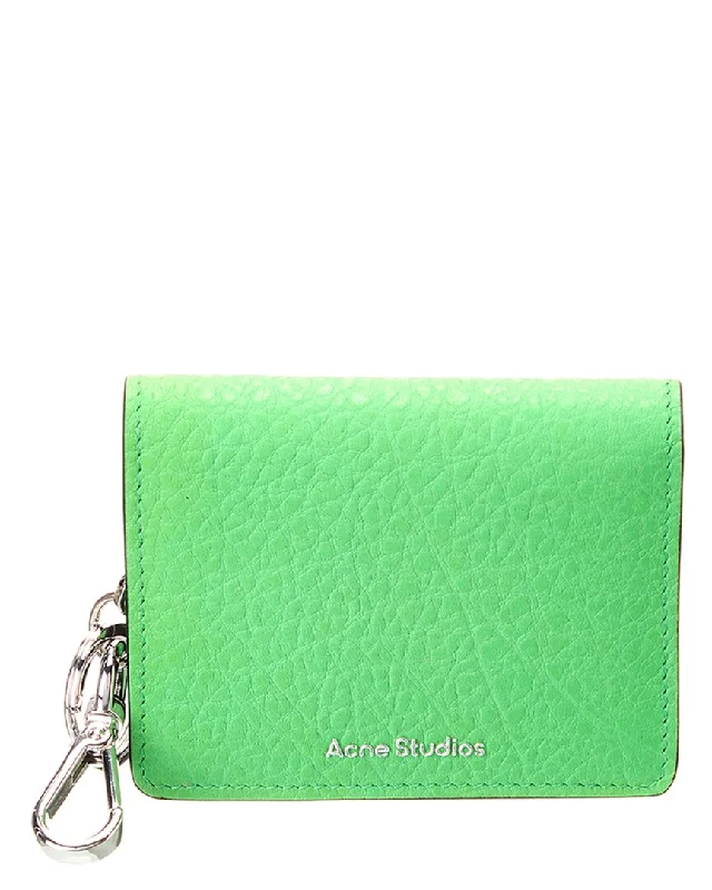 Acne Studios Logo Leather Card Case Unmissable Deals On Trendy Handbags