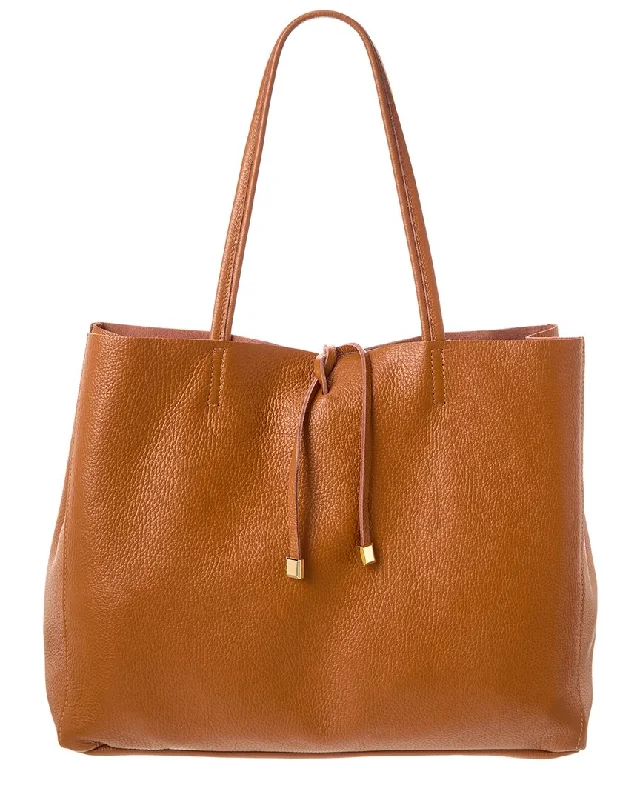 Jijou Capri Maxi Leather Tote Timeless Handbags, Flash Sale