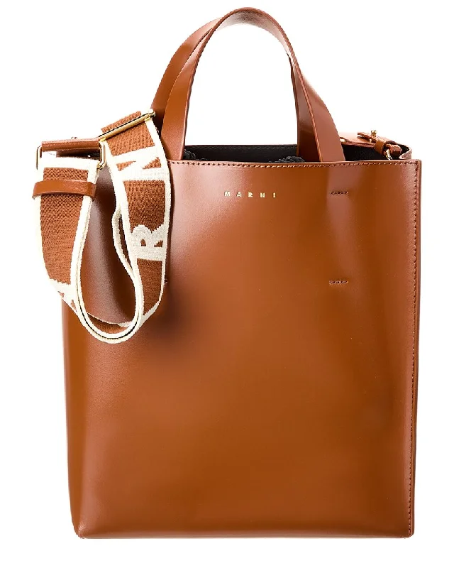 Marni Museo Small Leather Tote Must-Have Bags With Big Savings