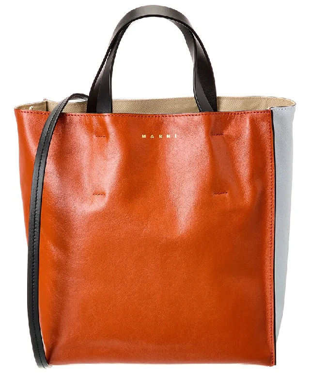 Marni Museo Small Soft Leather Tote Trendy Purses At Unbeatable Discounts