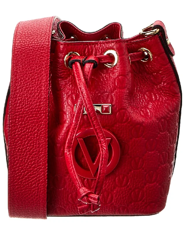 Valentino By Mario Valentino Jules Dollaro Monogram Leather Bucket Bag Designer Bags At Lower Prices Valentino By Mario Valentino Jules Dollaro Monogram Leather Bucket Bag Designer Bags At Lower Prices